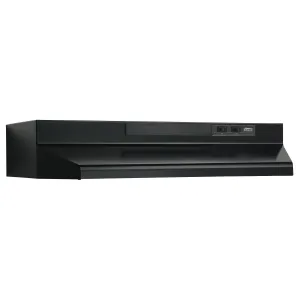 Broan F403623 Broan? 36-Inch Convertible Under-Cabinet Range Hood, 230 Max Blower Cfm, Black