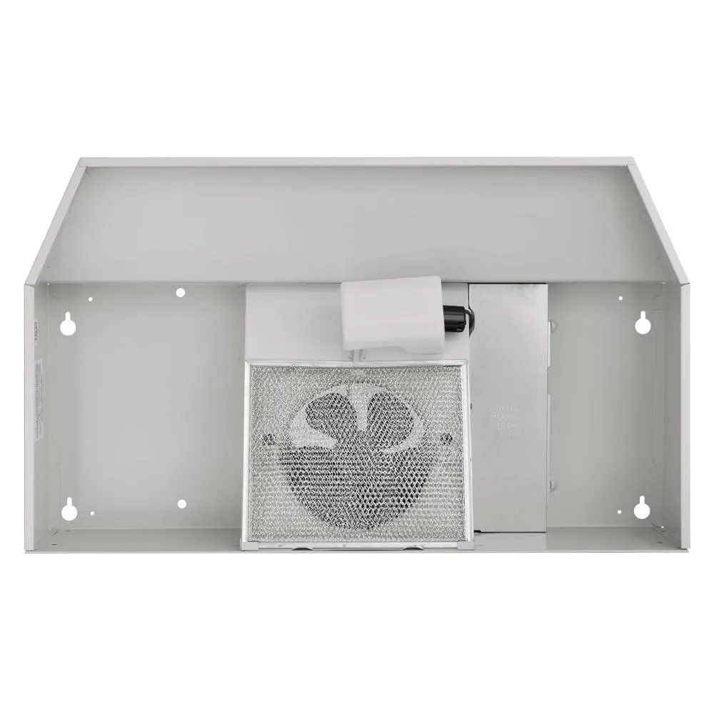 Broan F404211 Broan? 42-Inch Convertible Under-Cabinet Range Hood, 230 Max Blower Cfm, White-On-White