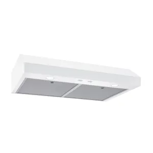 Broan GLA1303WW Broan-Nutone 30-Inch Under Cabinet Range Hood, Energy Star, 350 Max Blower Cfm, White