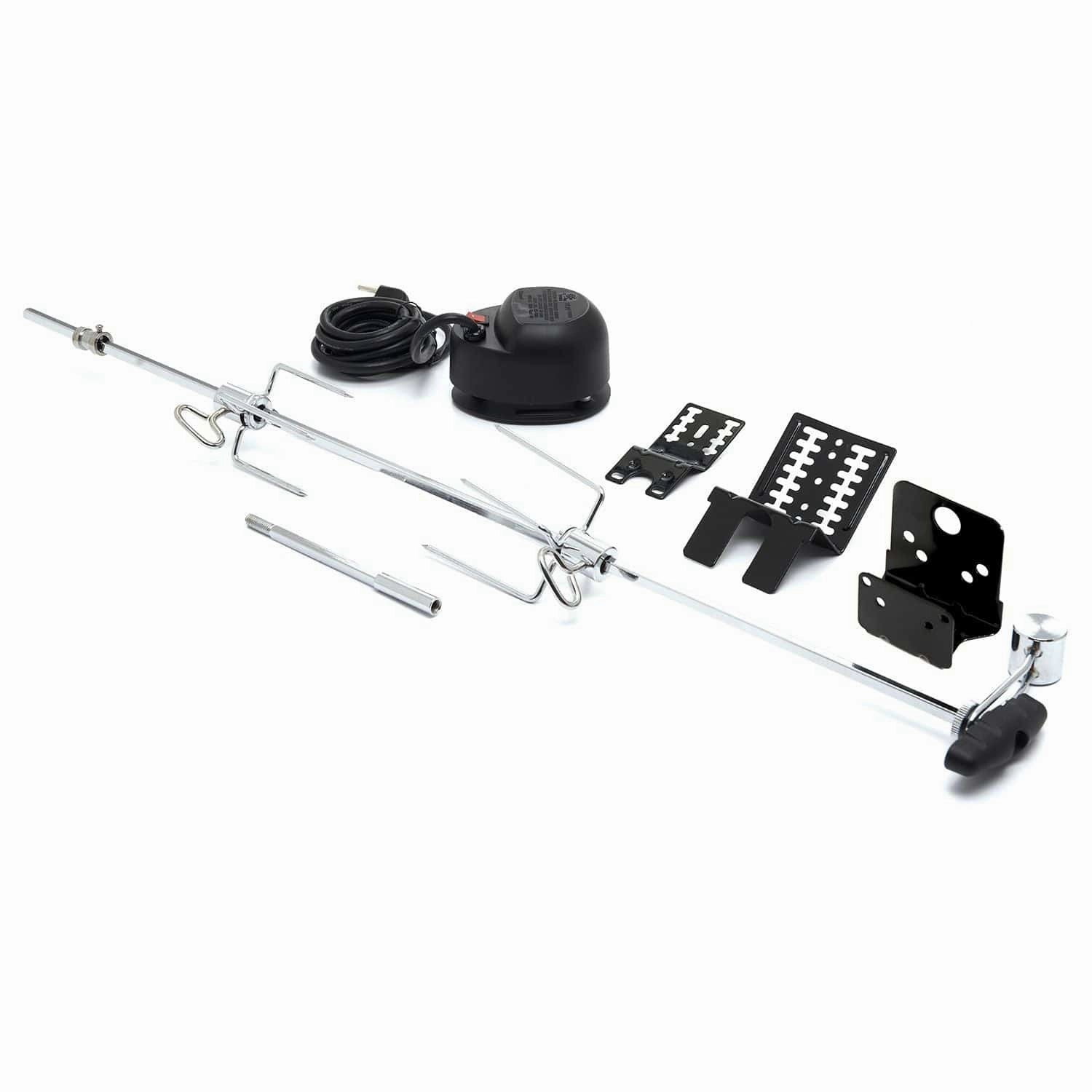 Broil King DELUXE ELECTRIC MOTOR ROTISSERIE KITStainless steel BBQ tool set