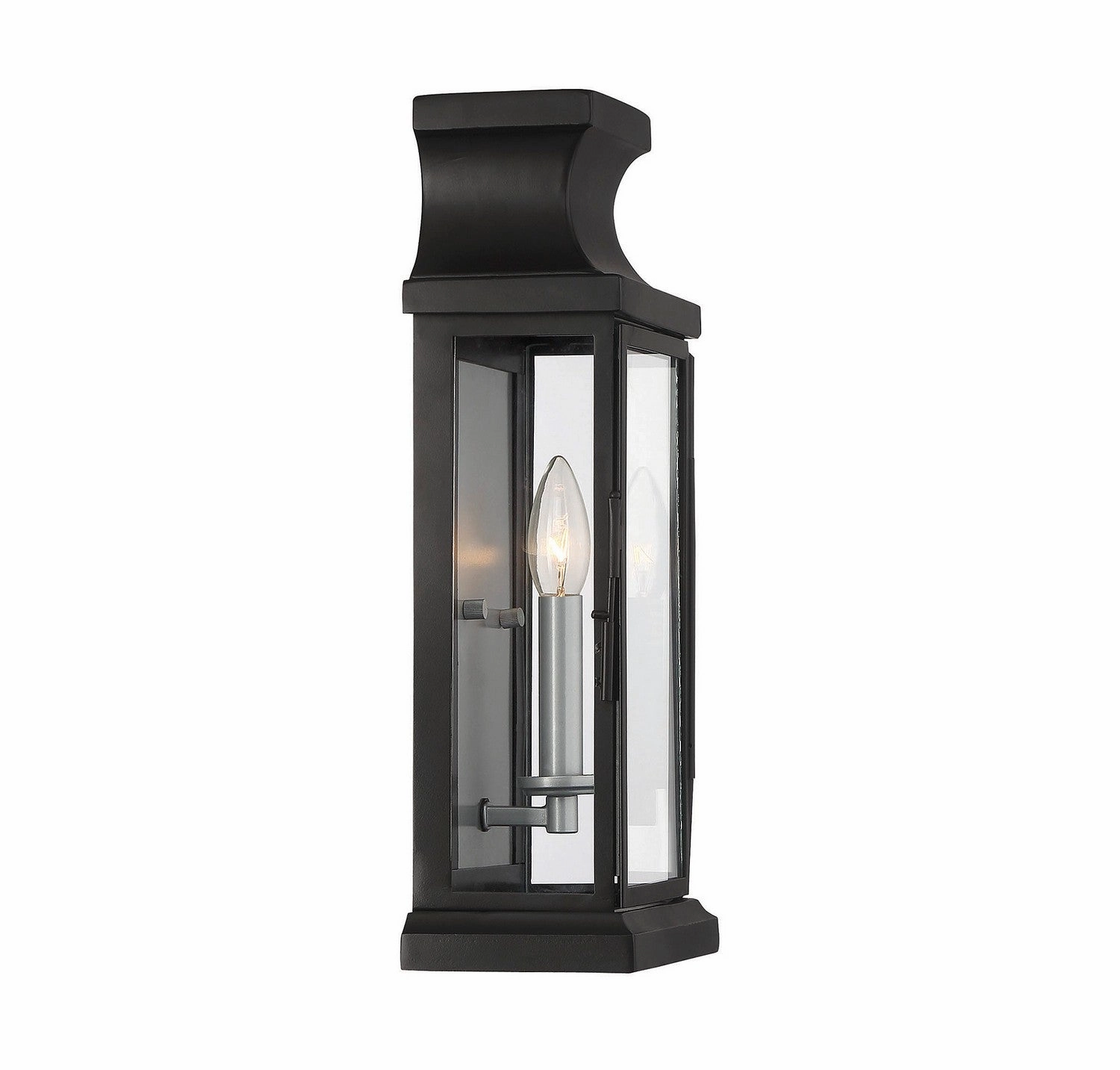 Brooke One Light Wall Mount Black