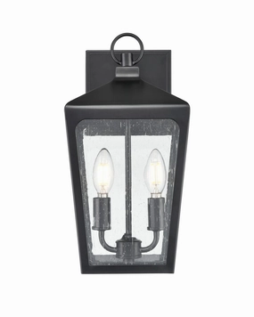 Brooks Two Light Outdoor Wall Sconce Powder Coated BlackOutdoor wall sconces with motion sensor