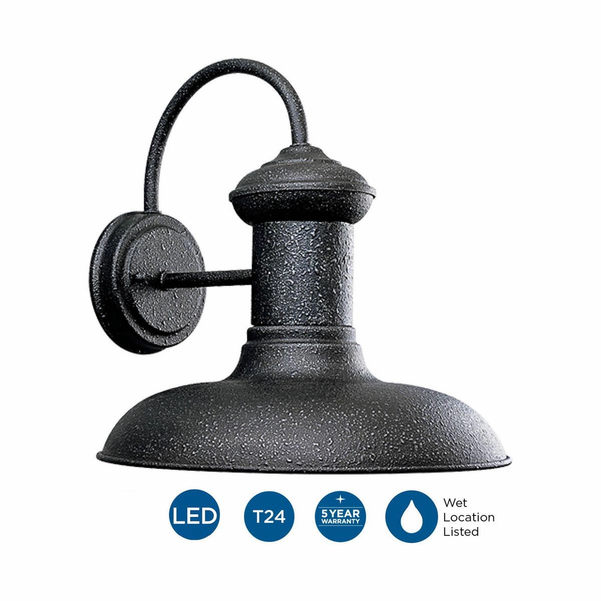 Brookside Led LED Wall Lantern Gilded Iron