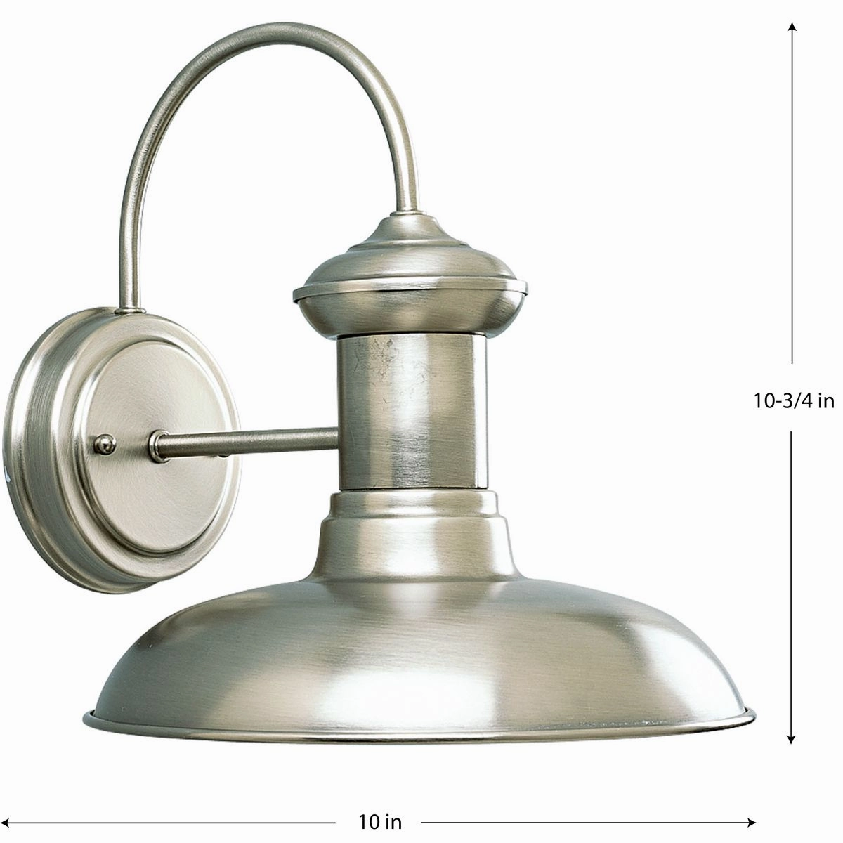 Brookside One Light Wall Lantern Antique Nickel