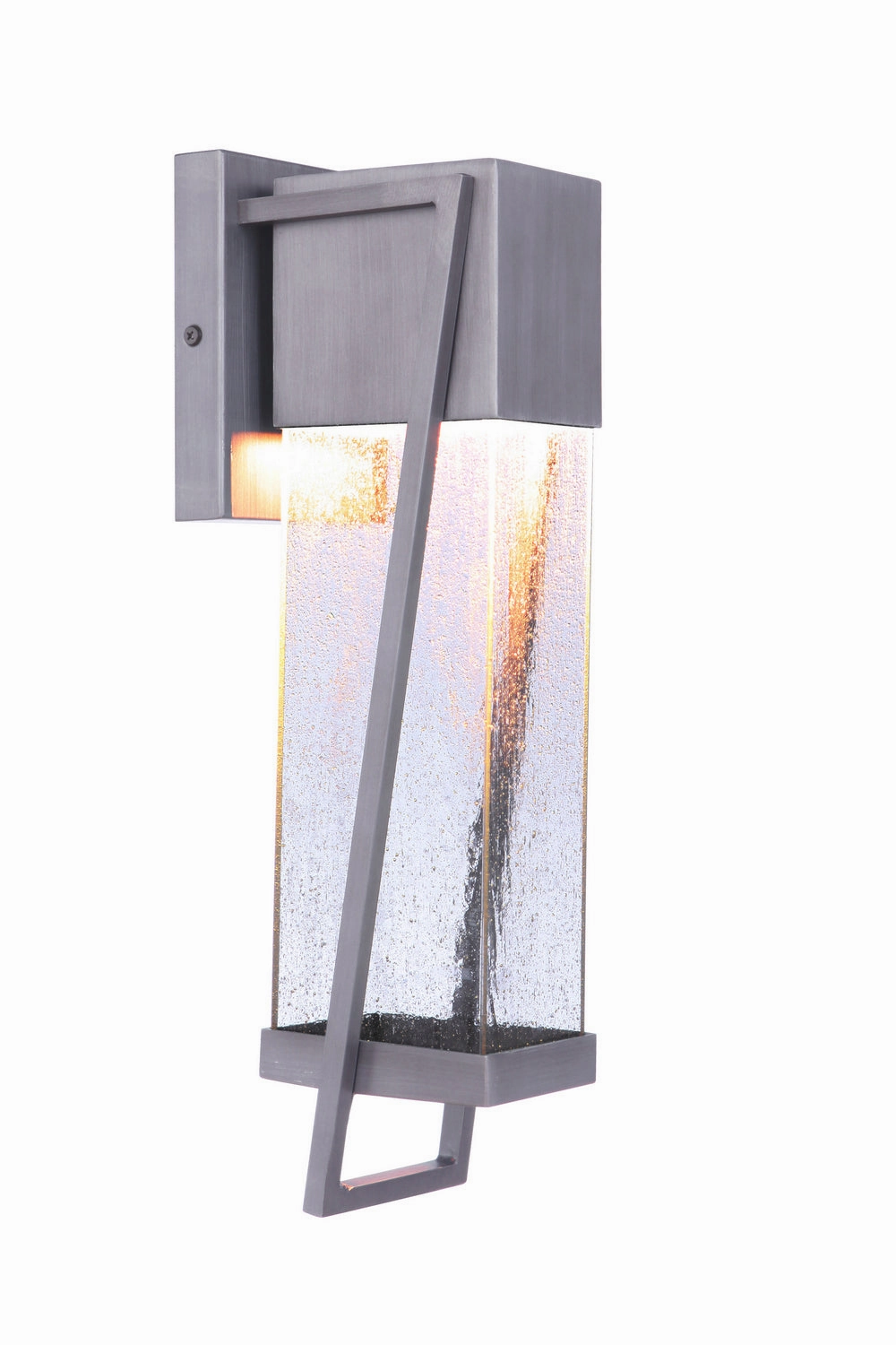 Bryce LED Outdoor Lantern Brushed Titanium