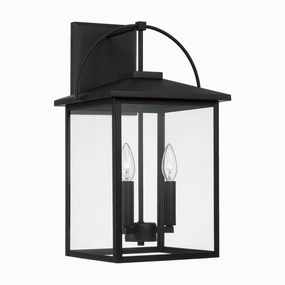 Bryson Three Light Outdoor Wall Lantern BlackOutdoor wall sconces with motion sensor