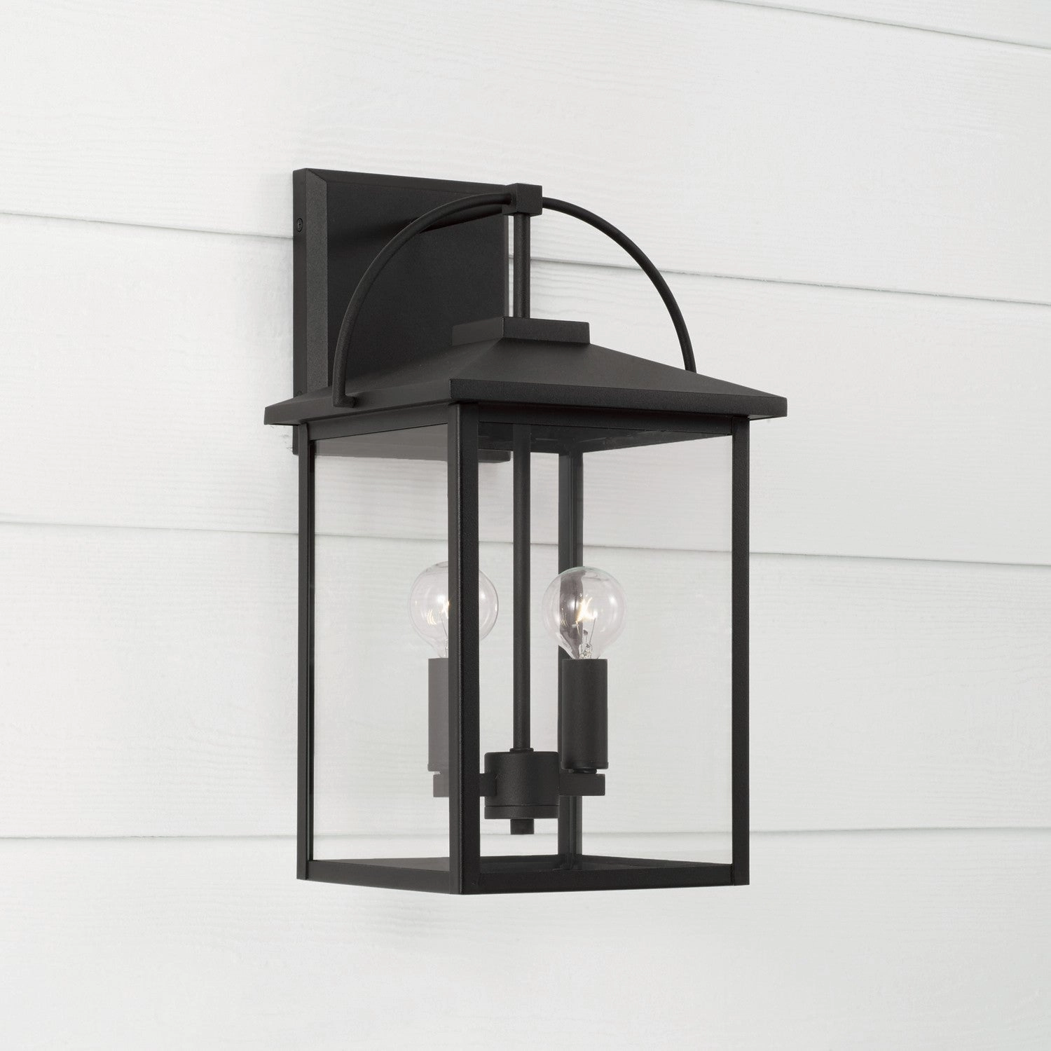 Bryson Two Light Outdoor Wall Lantern Black
