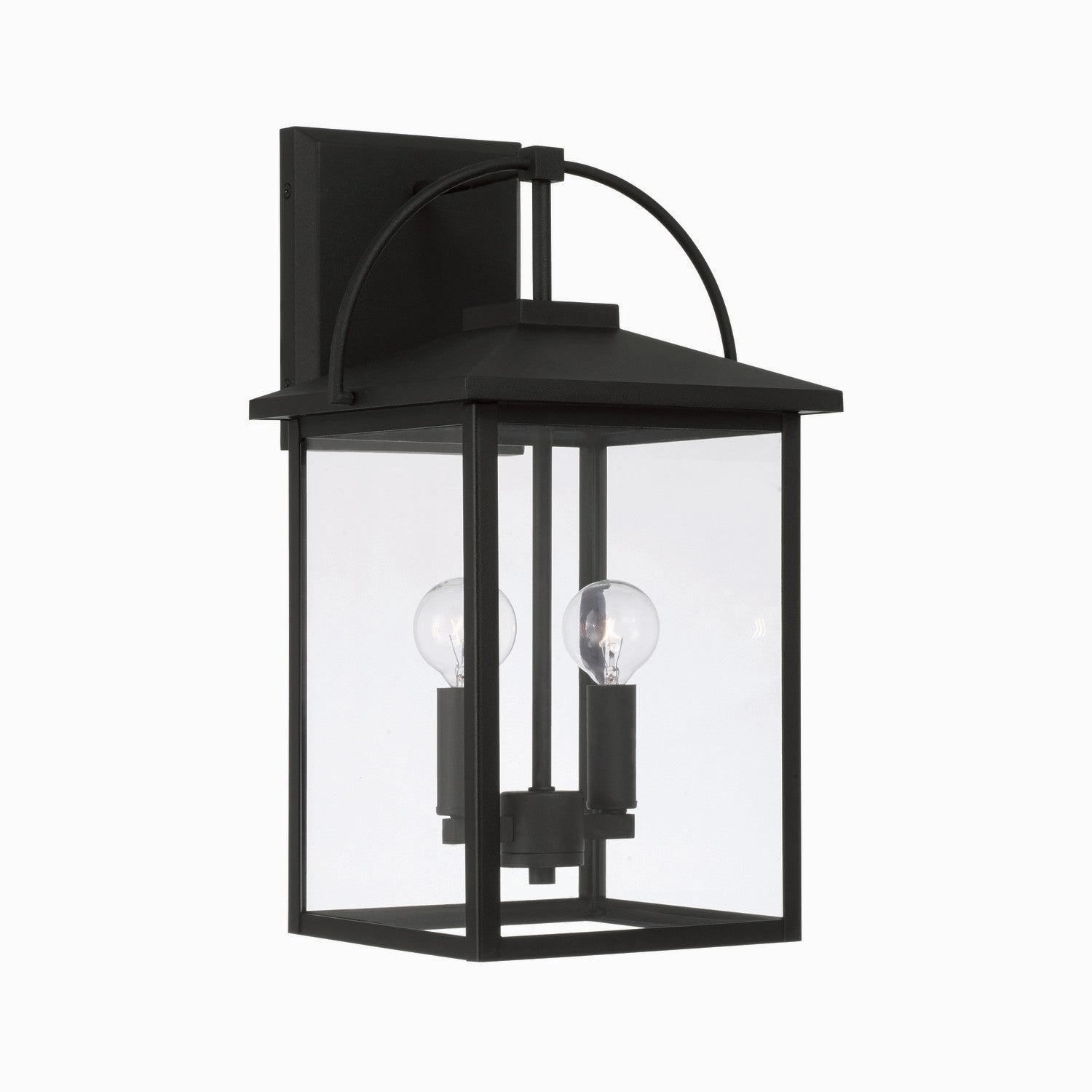 Bryson Two Light Outdoor Wall Lantern BlackOutdoor wall sconces with motion sensor