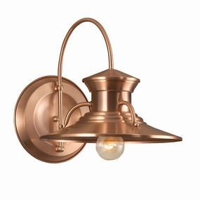 Budapest One Light Wall Mount CopperOutdoor wall sconces with motion sensor