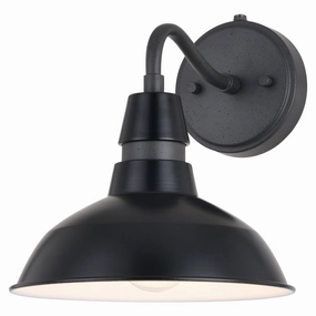 Buena Park One Light Outdoor Wal Mount Black and Vintage Black with Matte White InnerOutdoor wall sconces with motion sensor
