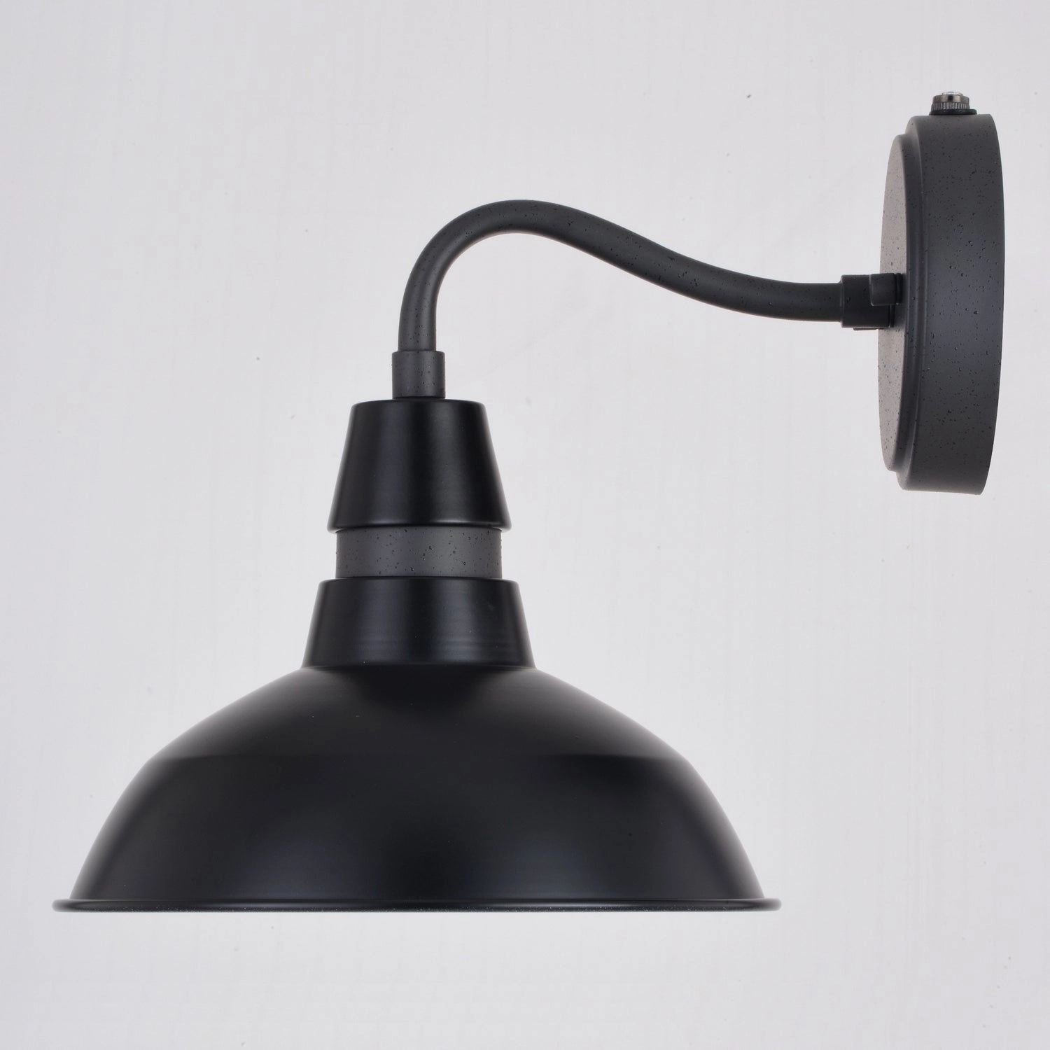 Buena Park One Light Outdoor Wal Mount Black and Vintage Black with Matte White Inner