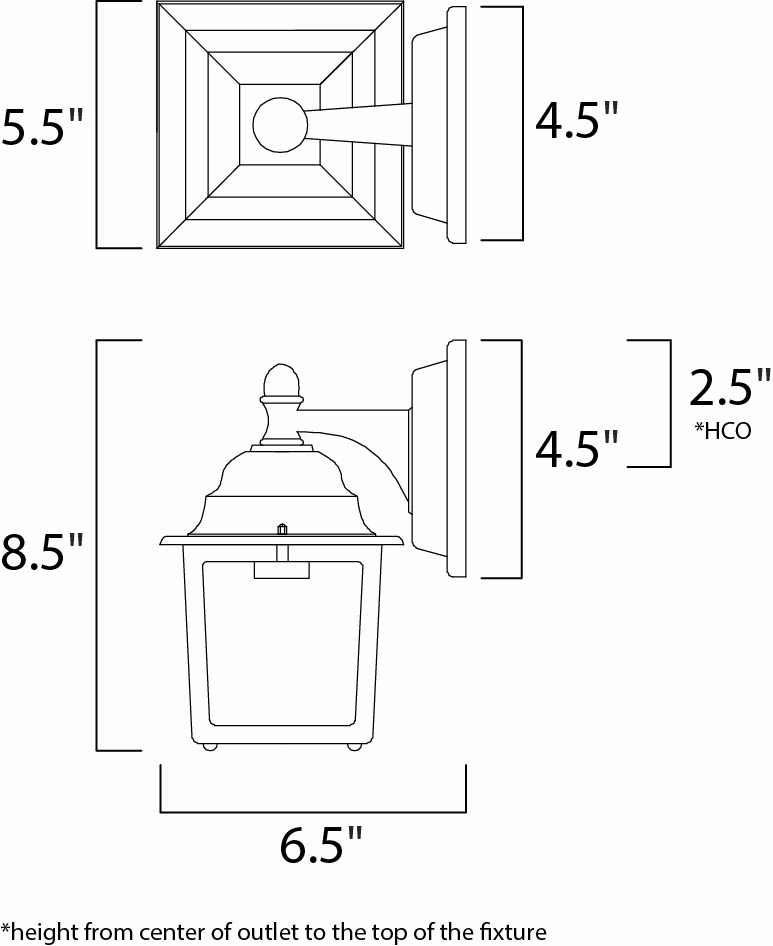 Builder Cast LED E26 LED Outdoor Wall Sconce Rust Patina