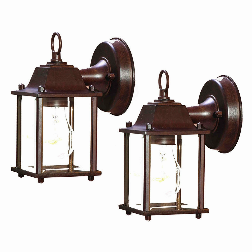Builder's Choice Downward Outdoor Wall Light (2 Pack)