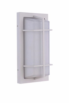 Bulkhead Rectangular Two Light Outdoor Bulkhead Textured WhiteOutdoor wall sconces with motion sensor