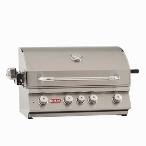 Bull Angus 30-Inch 4-Burner Gas Grill W/ Rotisserie stainless steel BBQ grill with side table