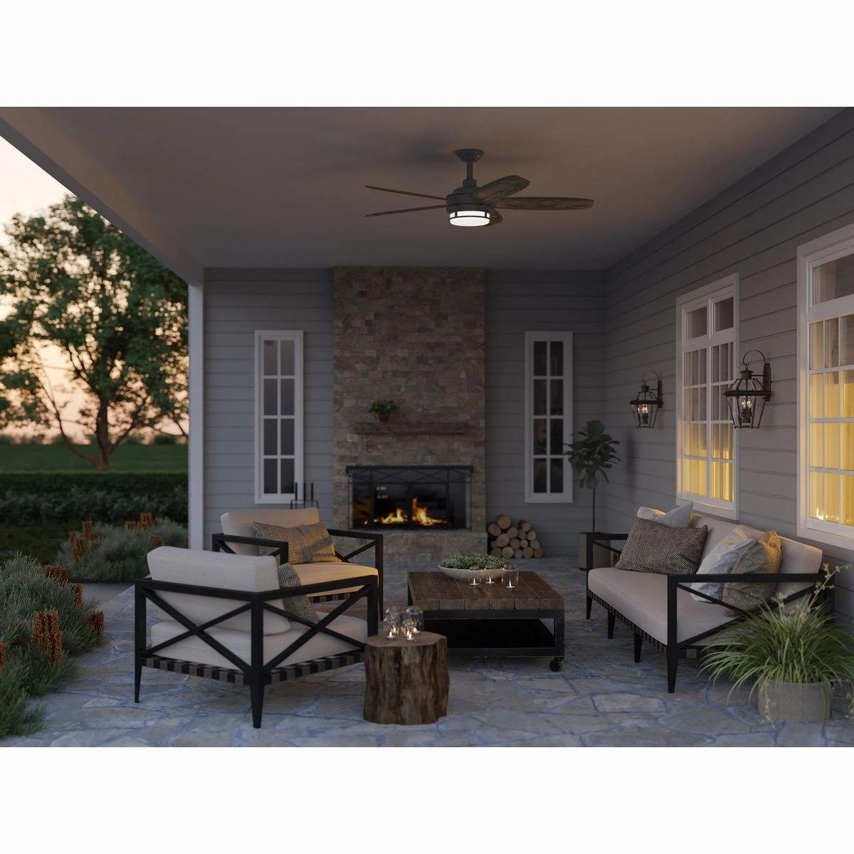 Burlington Two Light Wall Lantern Antique Bronze