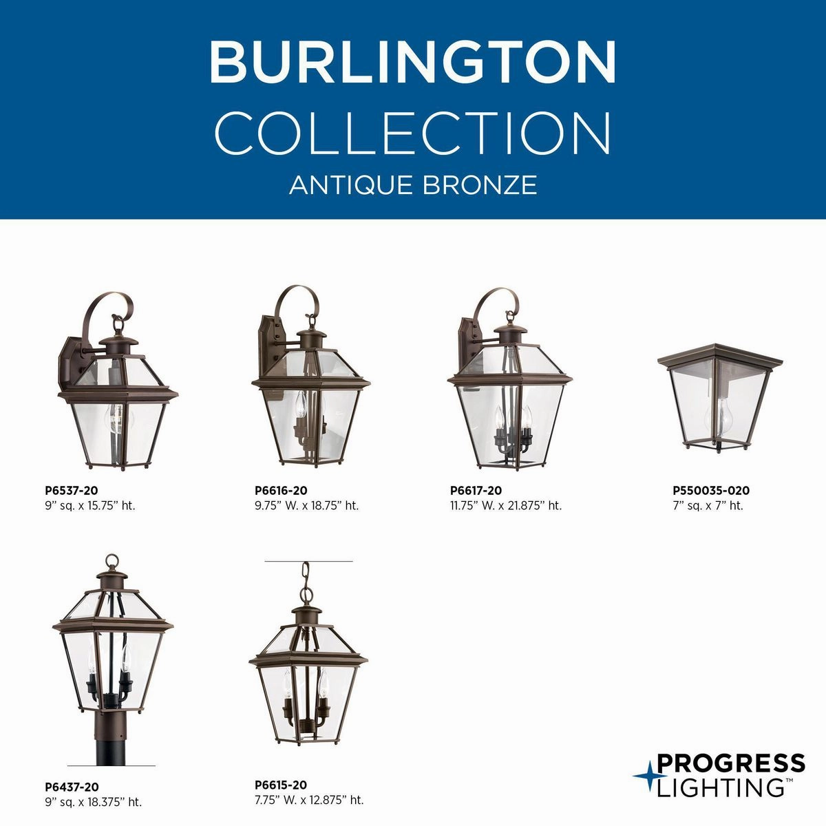 Burlington Two Light Wall Lantern Antique Bronze