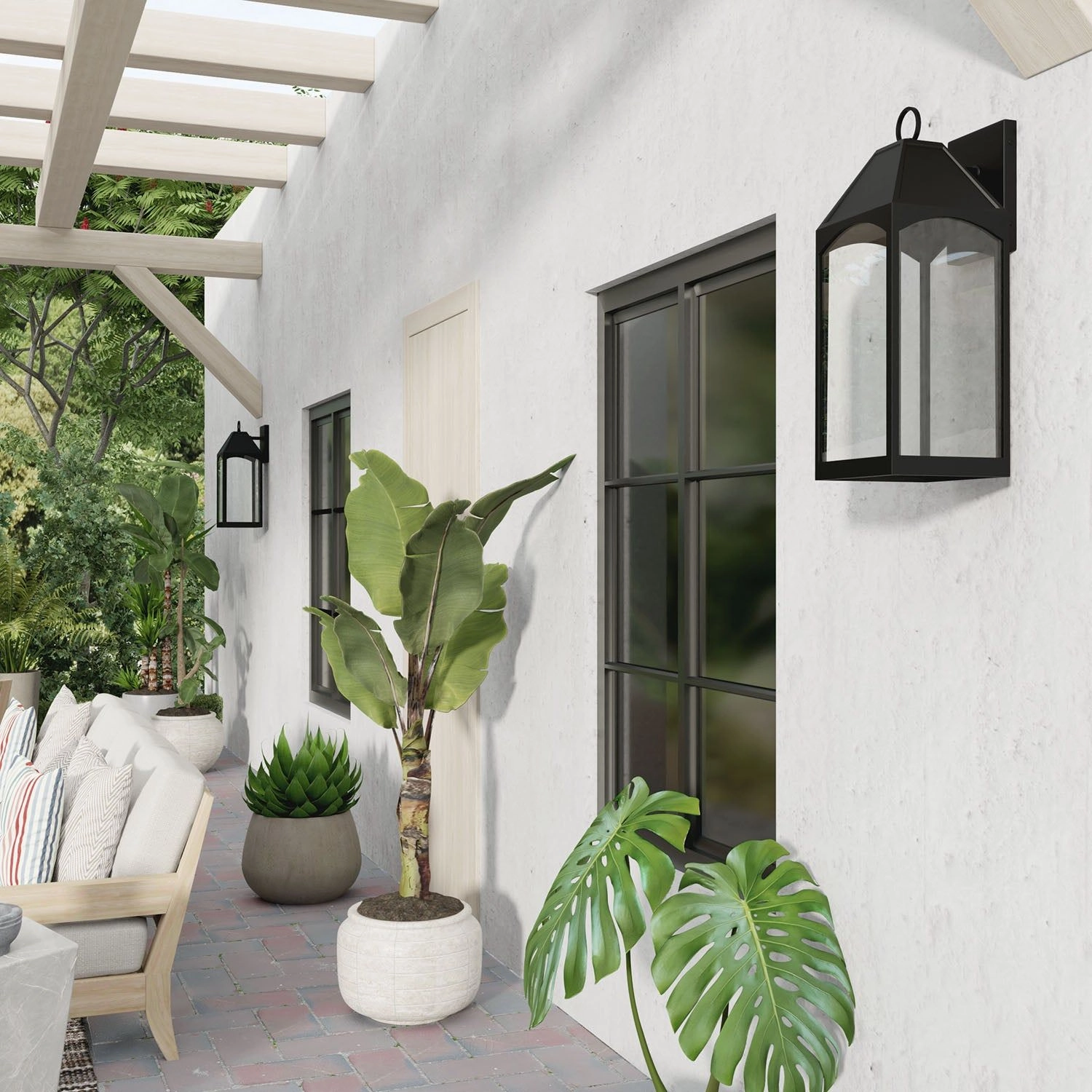Burton 1-Light LED Outdoor Wall Lantern