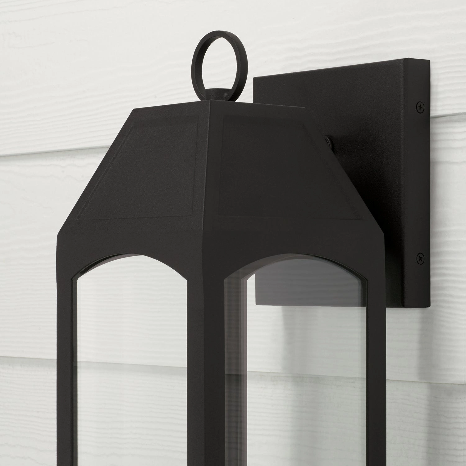 Burton One Light Outdoor Wall Lantern Black