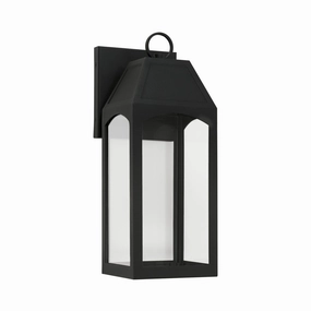 Burton One Light Outdoor Wall Lantern BlackOutdoor wall sconces with motion sensor