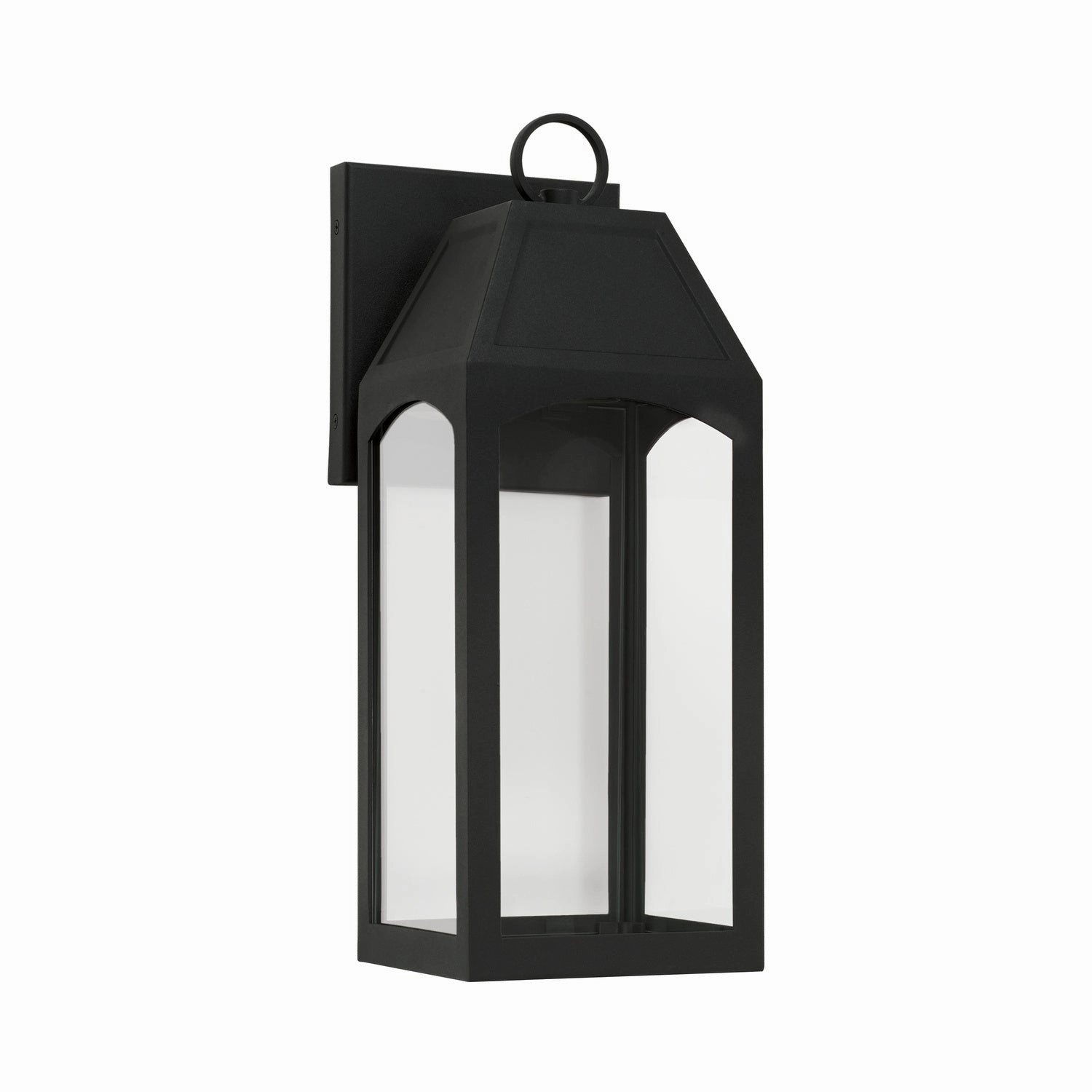 Burton One Light Outdoor Wall Lantern BlackOutdoor wall sconces with motion sensor