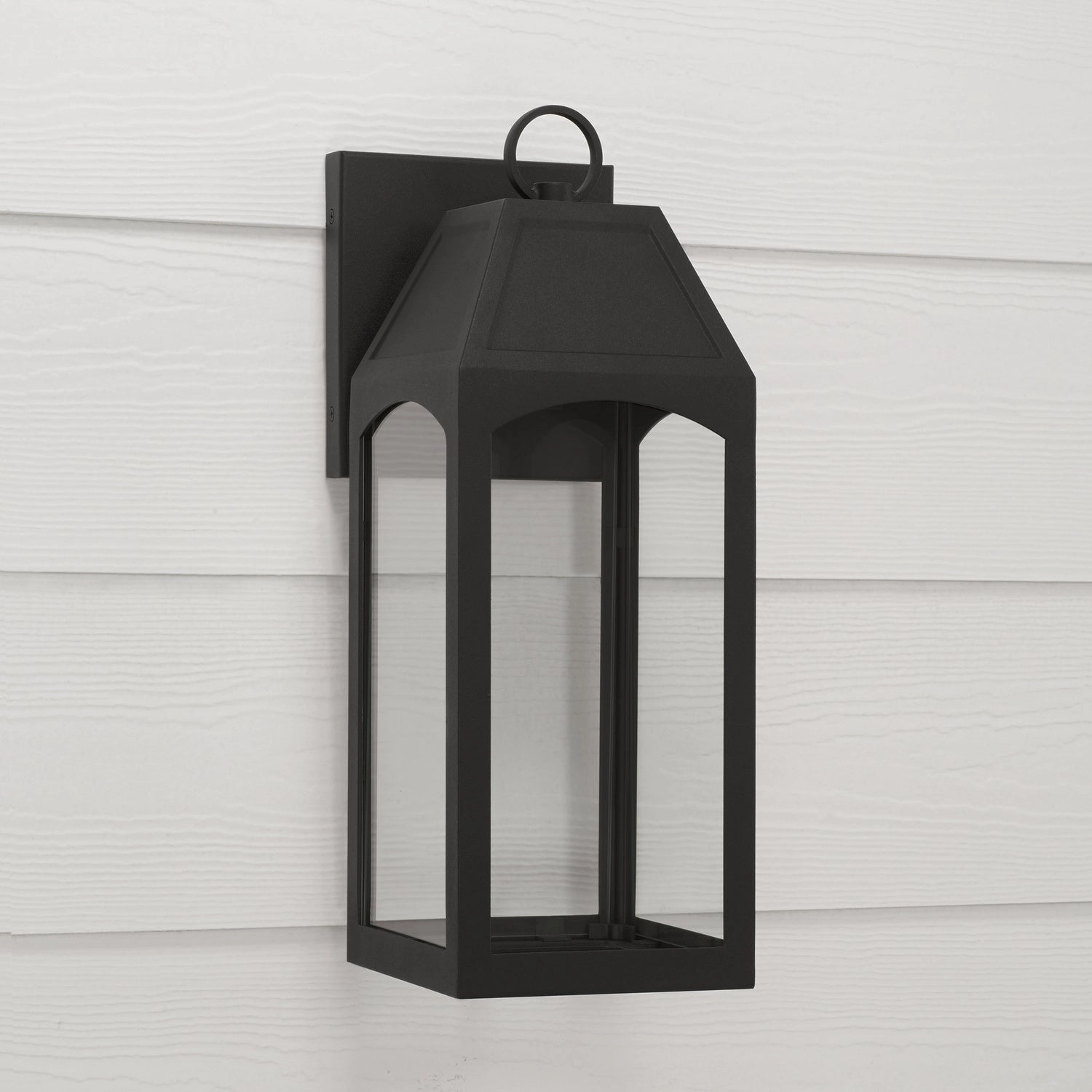 Burton One Light Outdoor Wall Lantern Black