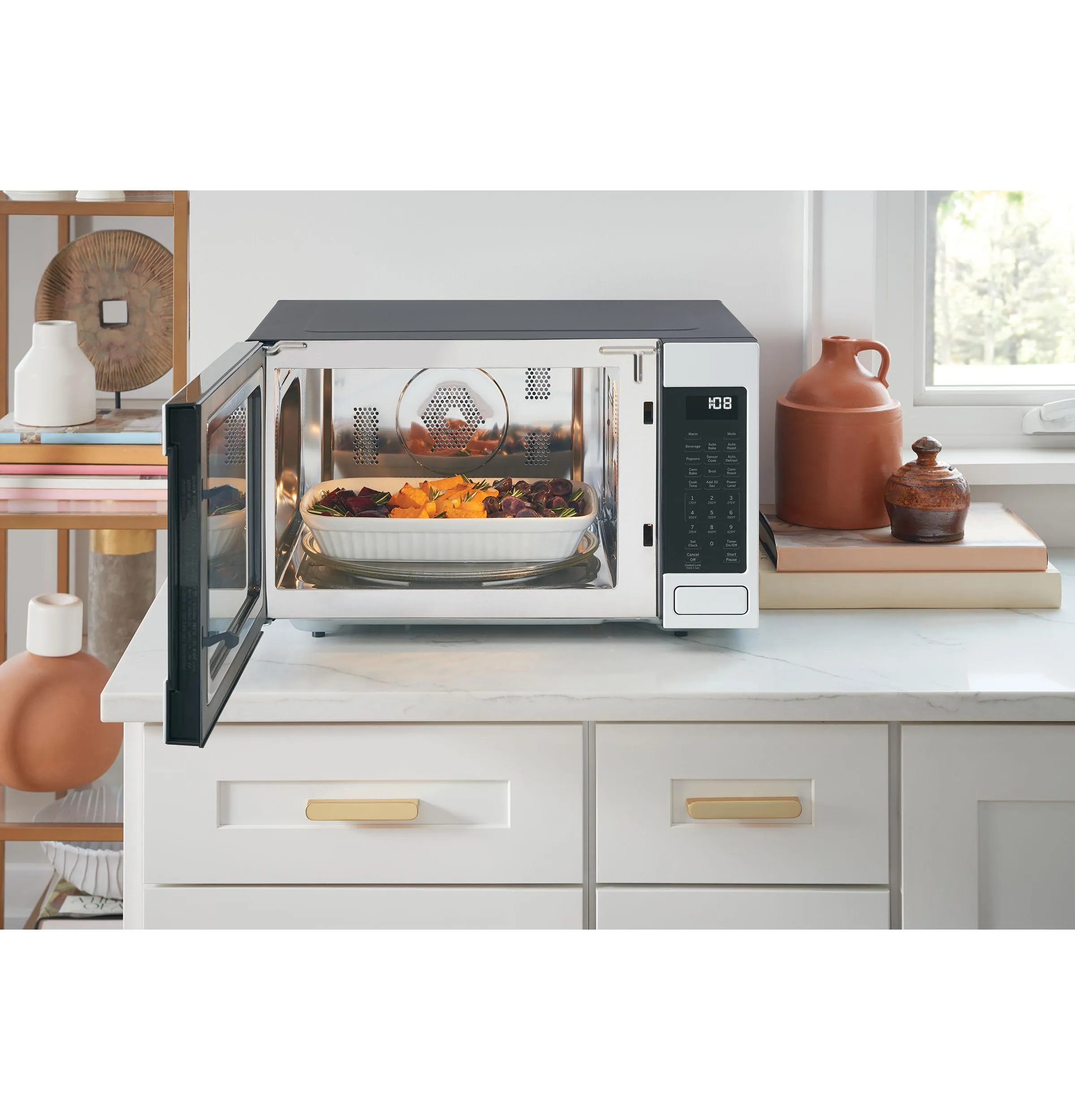Cafe CCWK15C1WDS Caf&#8482; 1.5 Cu. Ft. Smart Countertop Convection/Microwave Oven