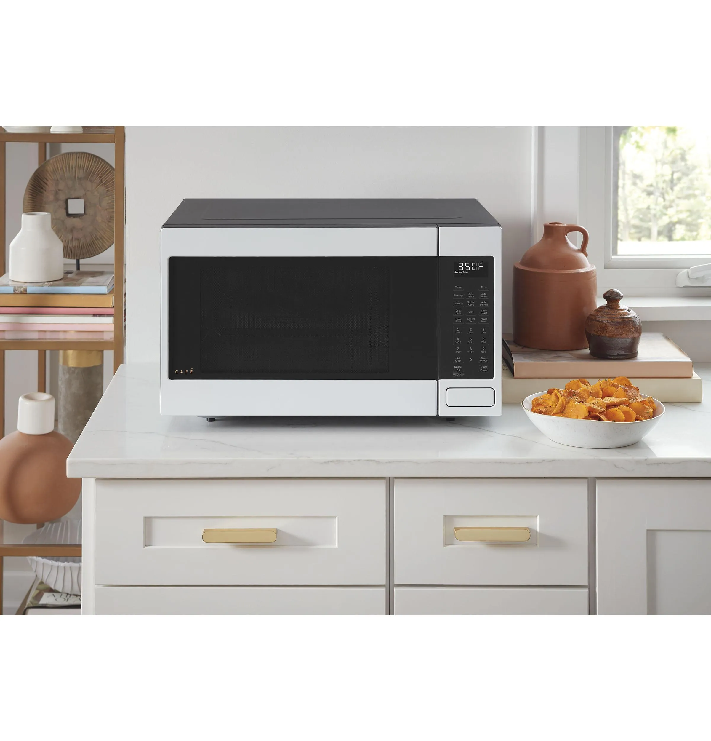 Cafe CCWK15C1WSS Caf&#8482; 1.5 Cu. Ft. Smart Countertop Convection/Microwave Oven
