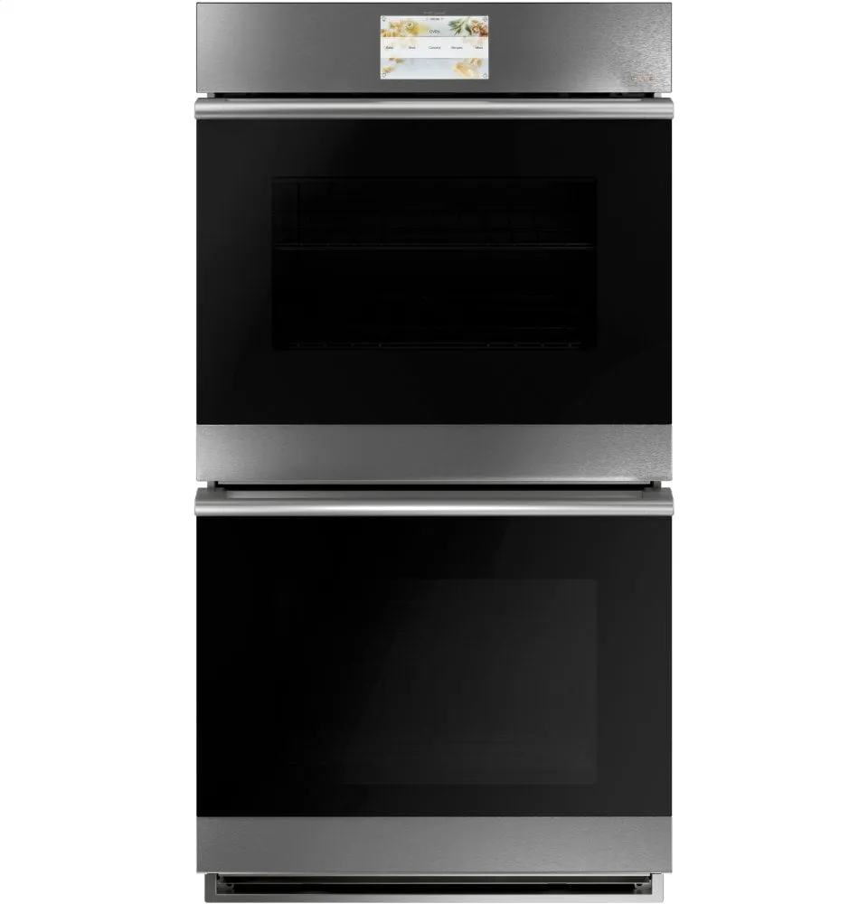 Cafe CKD70DM2NS5 Caf 27" Smart Double Wall Oven With Convection In Platinum Glass