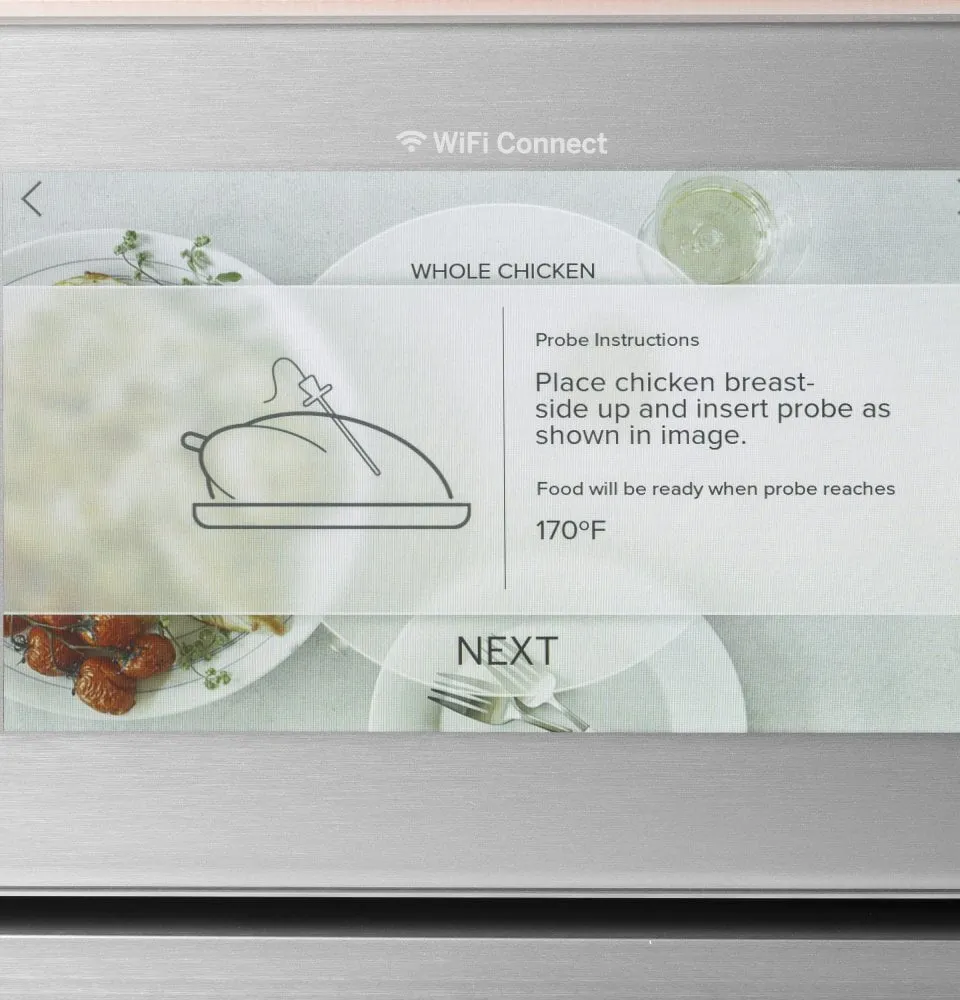 Cafe CKD70DM2NS5 Caf 27" Smart Double Wall Oven With Convection In Platinum Glass