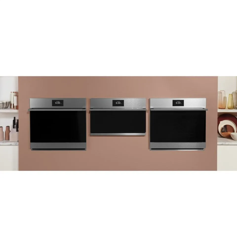 Cafe CKS70DM2NS5 Caf 27" Smart Single Wall Oven With Convection In Platinum Glass