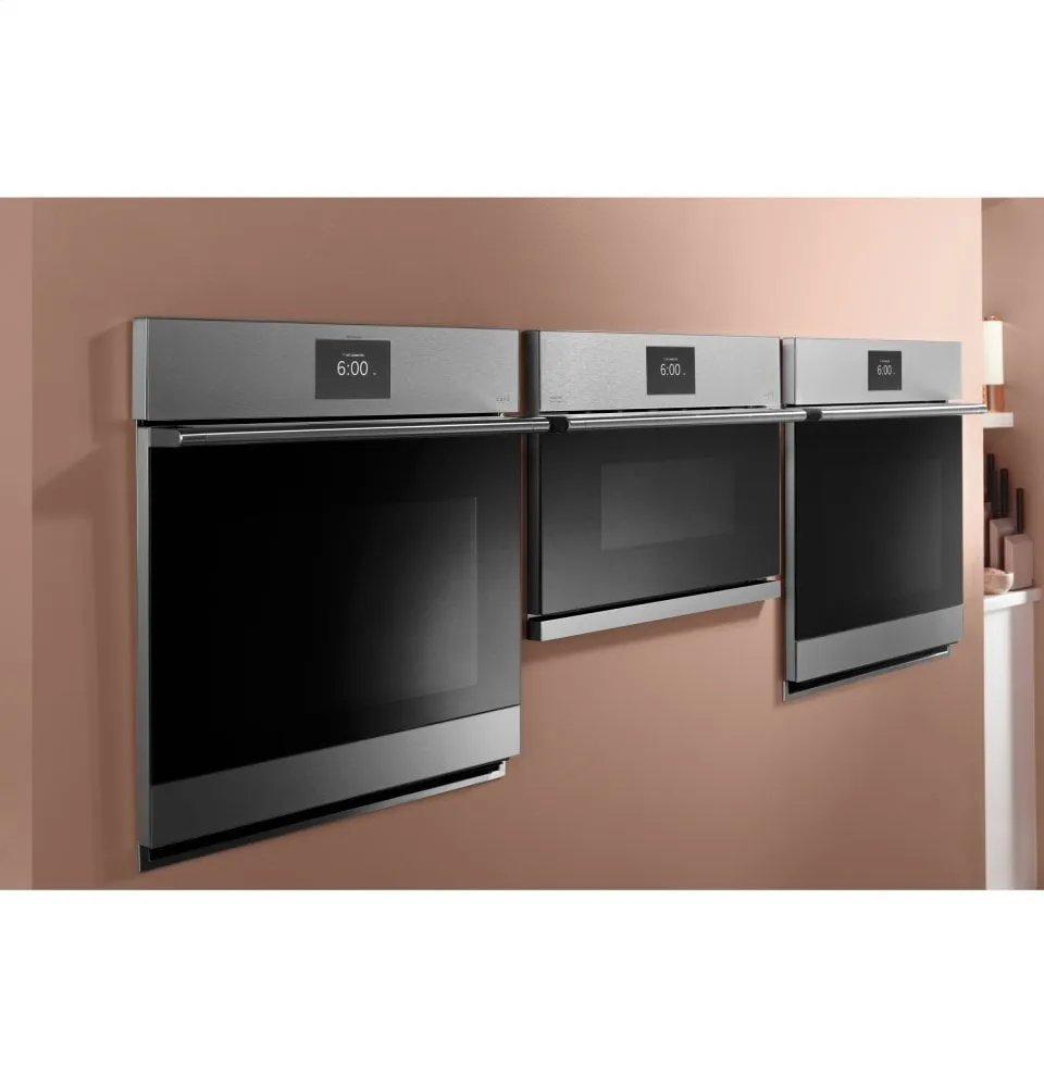 Cafe CKS70DM2NS5 Caf 27" Smart Single Wall Oven With Convection In Platinum Glass
