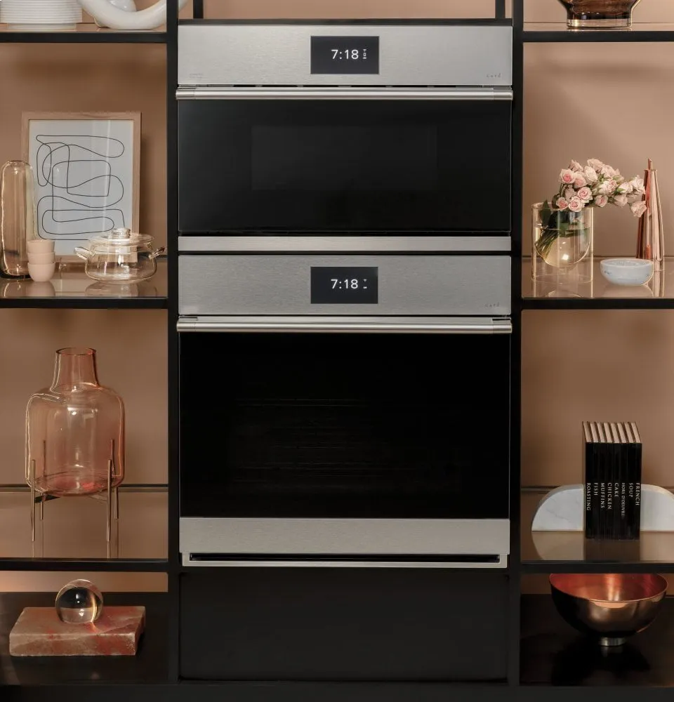 Cafe CKS70DM2NS5 Caf 27" Smart Single Wall Oven With Convection In Platinum Glass
