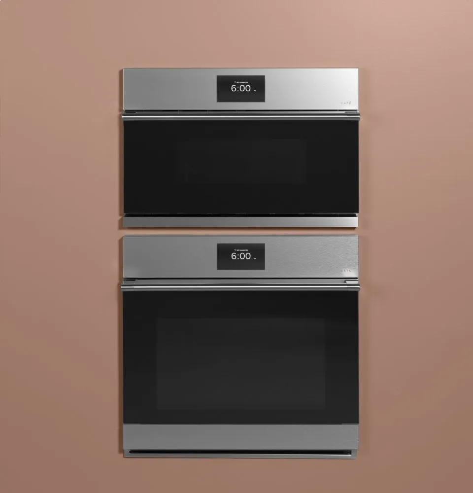 Cafe CKS70DM2NS5 Caf 27" Smart Single Wall Oven With Convection In Platinum Glass