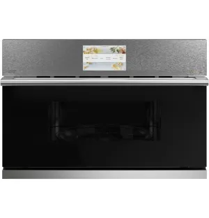 Cafe CSB923M2NS5 Caf 30" Smart Five In One Wall Oven With 240V Advantium? Technology In Platinum Glass