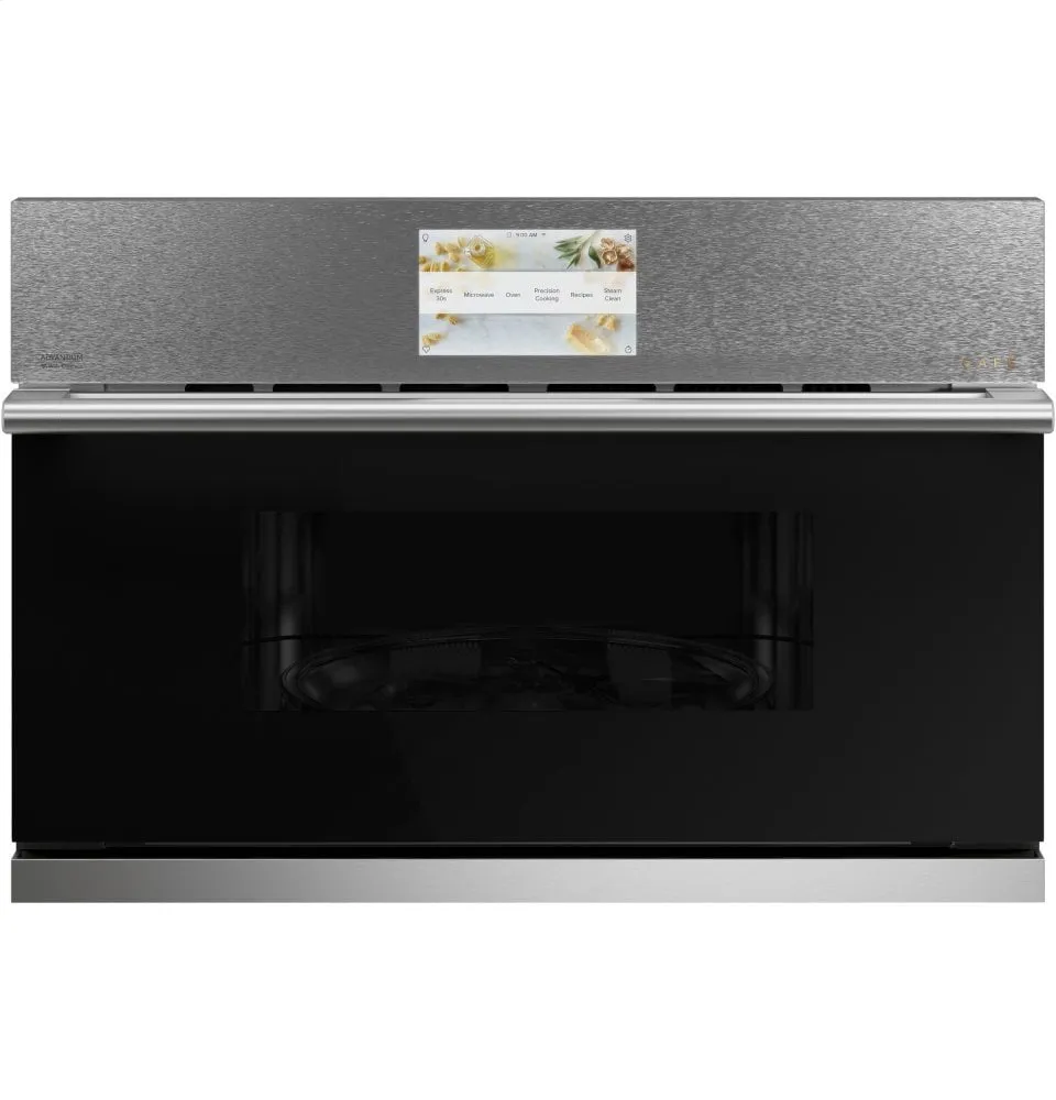 Cafe CSB923M2NS5 Caf 30" Smart Five In One Wall Oven With 240V Advantium? Technology In Platinum Glass