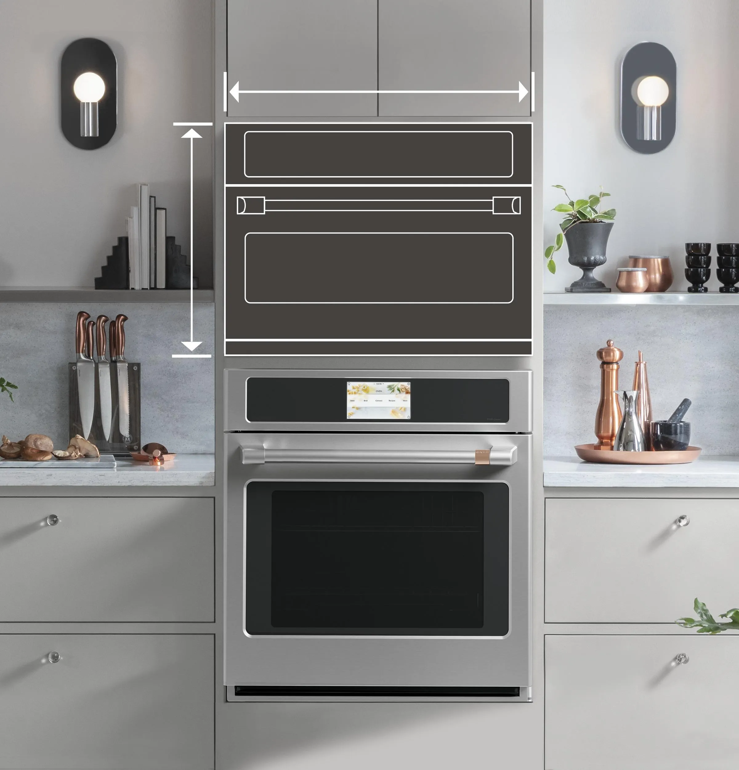 Cafe CSB923P2VS1 Caf&#8482; 30" Smart Five In One Wall Oven With 240V Advantium Technology