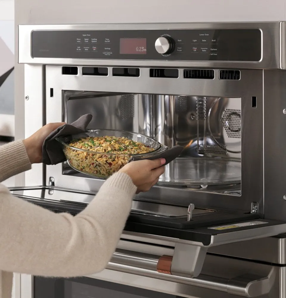 Cafe CTC912P2NS1 Caf 30 In. Combination Double Wall Oven With Convection And Advantium? Technology