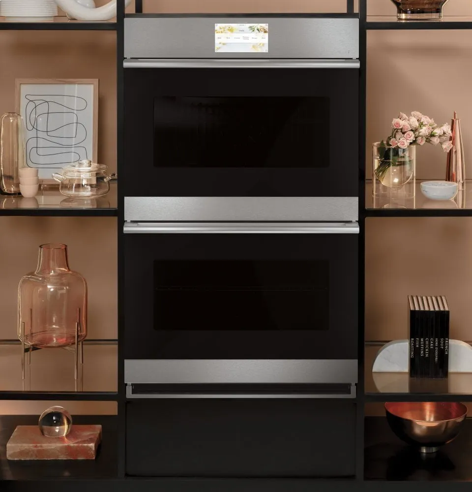 Cafe CTD70DM2NS5 Caf 30" Smart Double Wall Oven With Convection In Platinum Glass