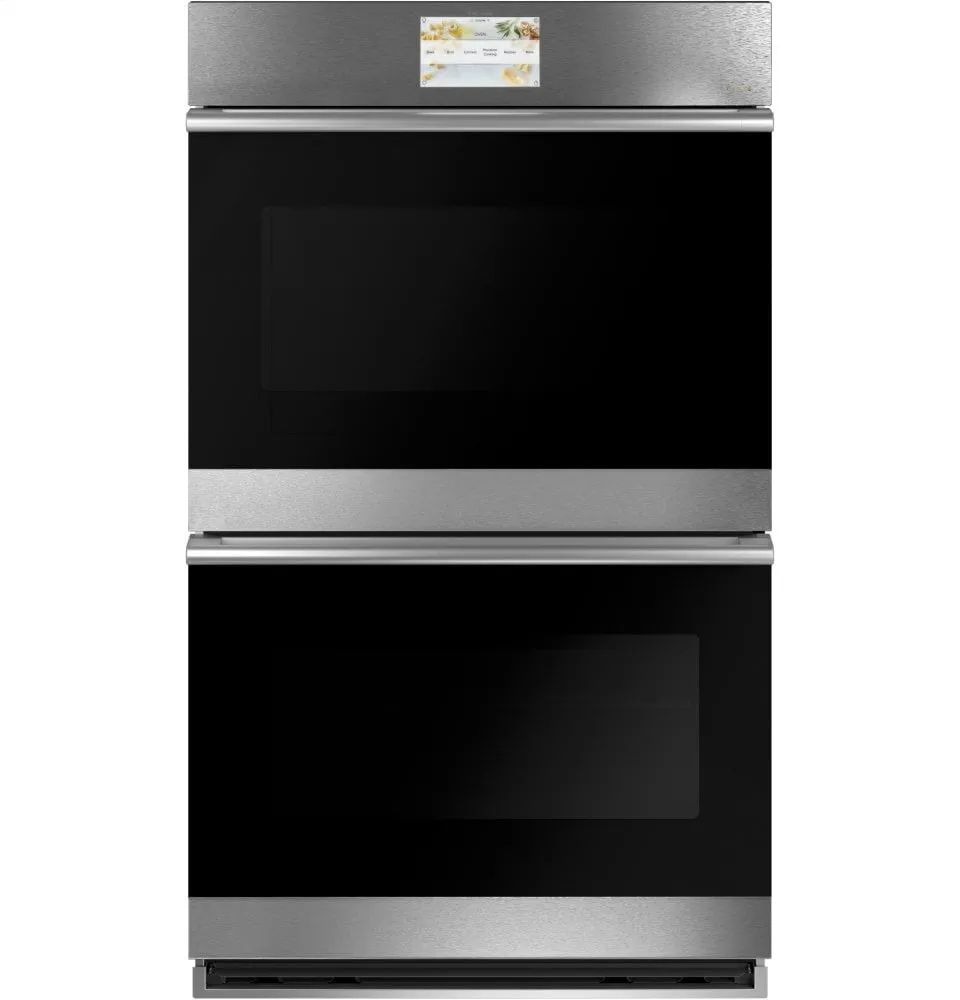 Cafe CTD70DM2NS5 Caf 30" Smart Double Wall Oven With Convection In Platinum Glass