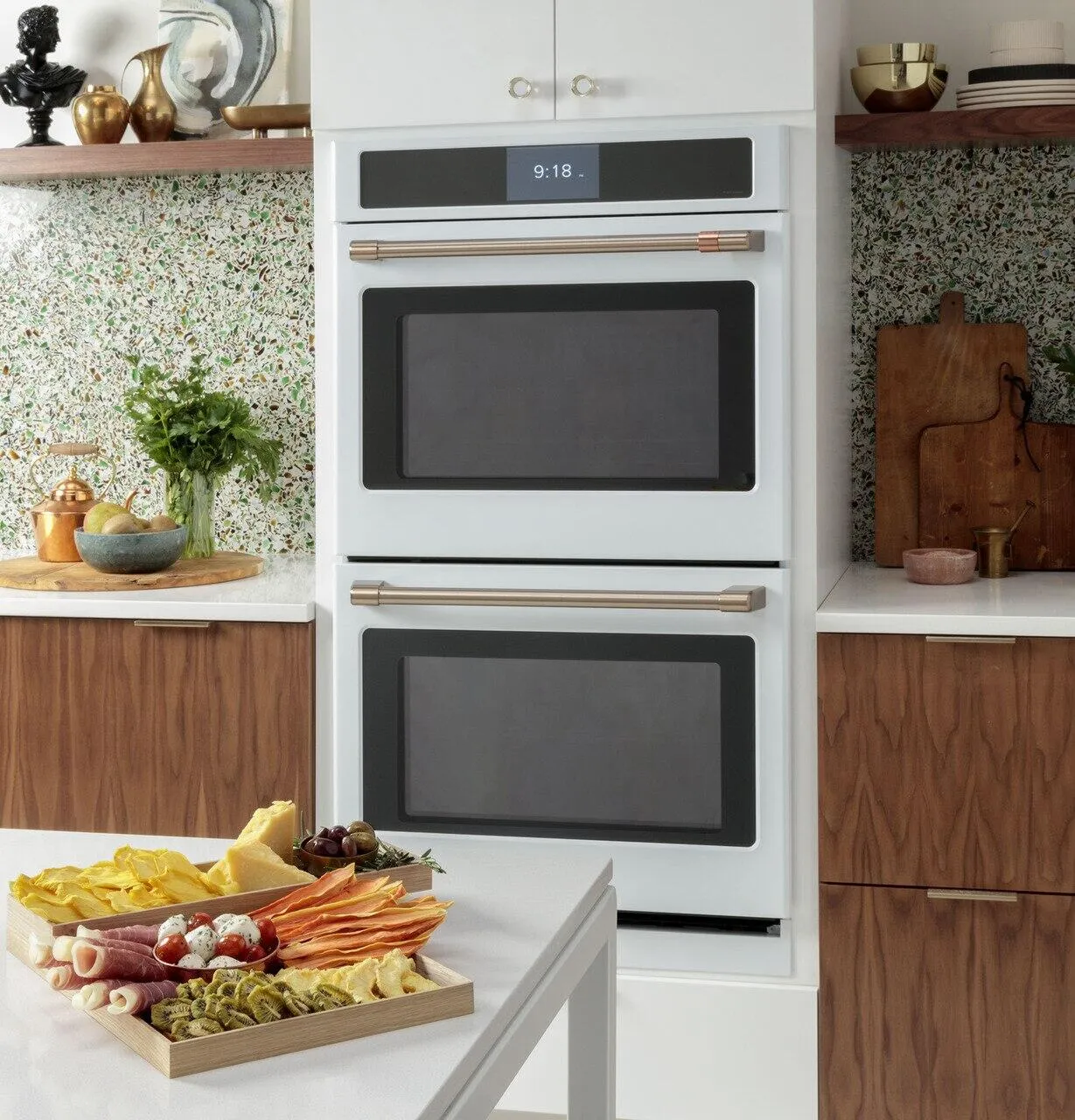Cafe CTD90DP4NW2 Caf&#8482; Professional Series 30" Smart Built-In Convection Double Wall Oven