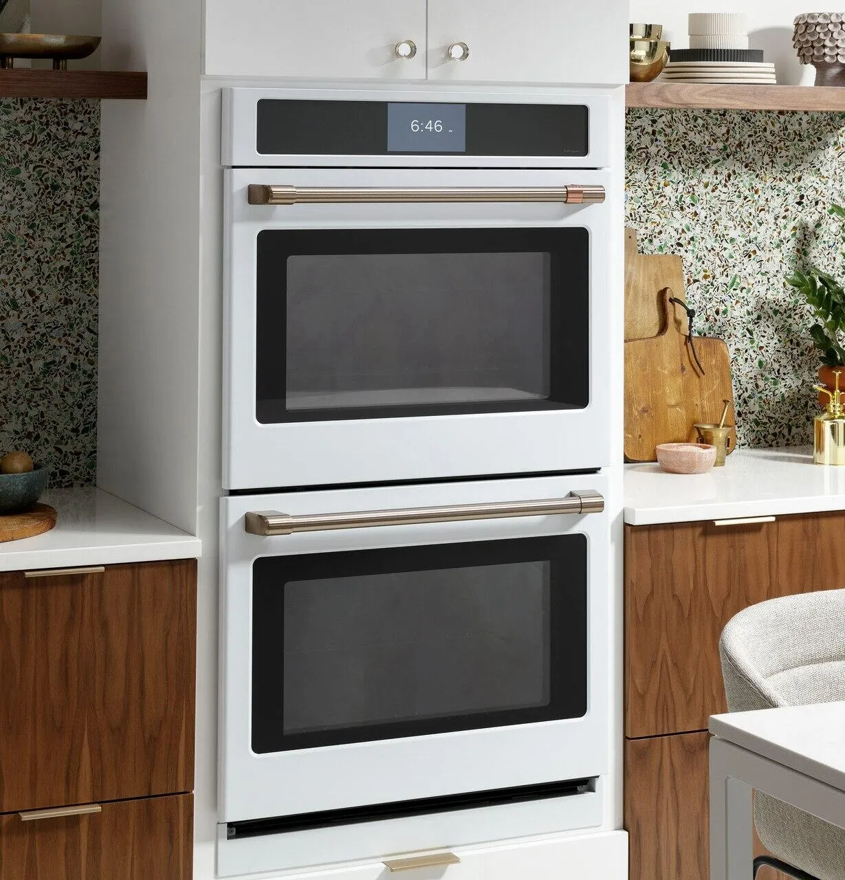 Cafe CTD90DP4NW2 Caf&#8482; Professional Series 30" Smart Built-In Convection Double Wall Oven