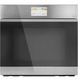Cafe CTS90DM2NS5 Caf&#8482; Minimal Series 30" Smart Built-In Convection Single Wall Oven In Platinum Glass