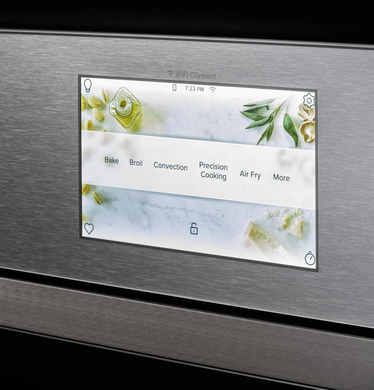 Cafe CTS90DM2NS5 Caf&#8482; Minimal Series 30" Smart Built-In Convection Single Wall Oven In Platinum Glass