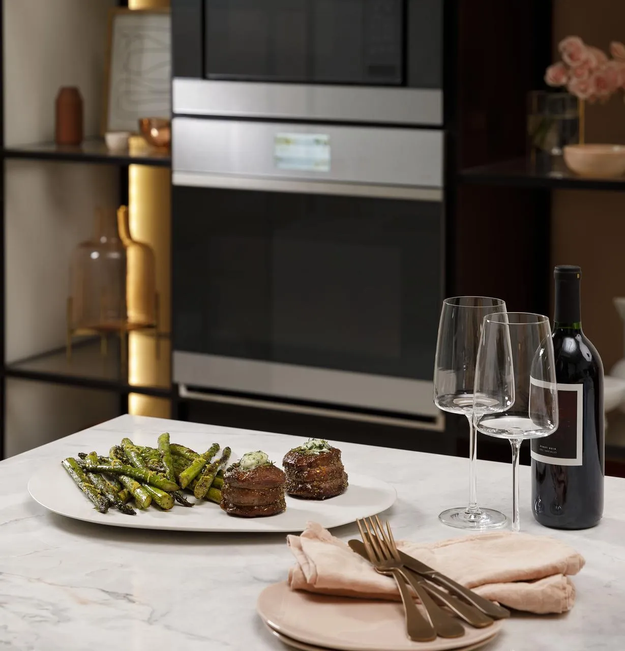 Cafe CTS90DM2NS5 Caf&#8482; Minimal Series 30" Smart Built-In Convection Single Wall Oven In Platinum Glass