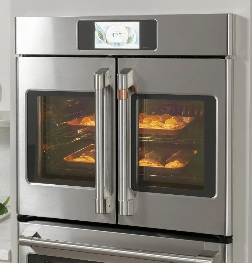 Cafe CTS90FP2NS1 Caf Professional Series 30" Smart Built-In Convection French-Door Single Wall Oven