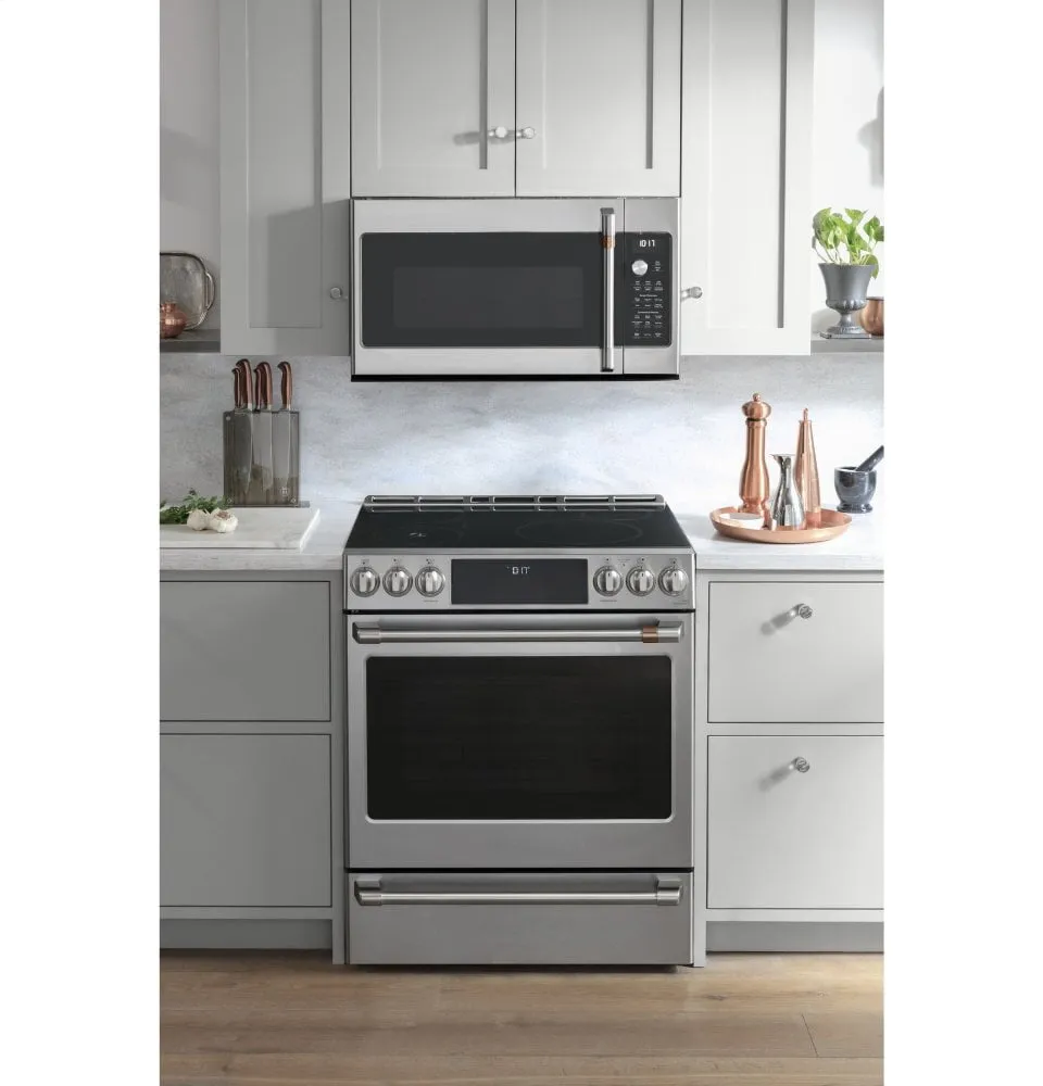 Cafe CVM517P2MS1 Caf 1.7 Cu. Ft. Convection Over-The-Range Microwave Oven