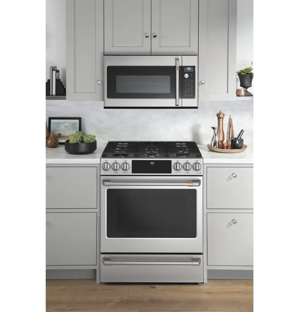 Cafe CVM517P2MS1 Caf 1.7 Cu. Ft. Convection Over-The-Range Microwave Oven