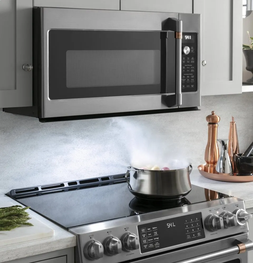 Cafe CVM521P2MS1 Caf 2.1 Cu. Ft. Over-The-Range Microwave Oven