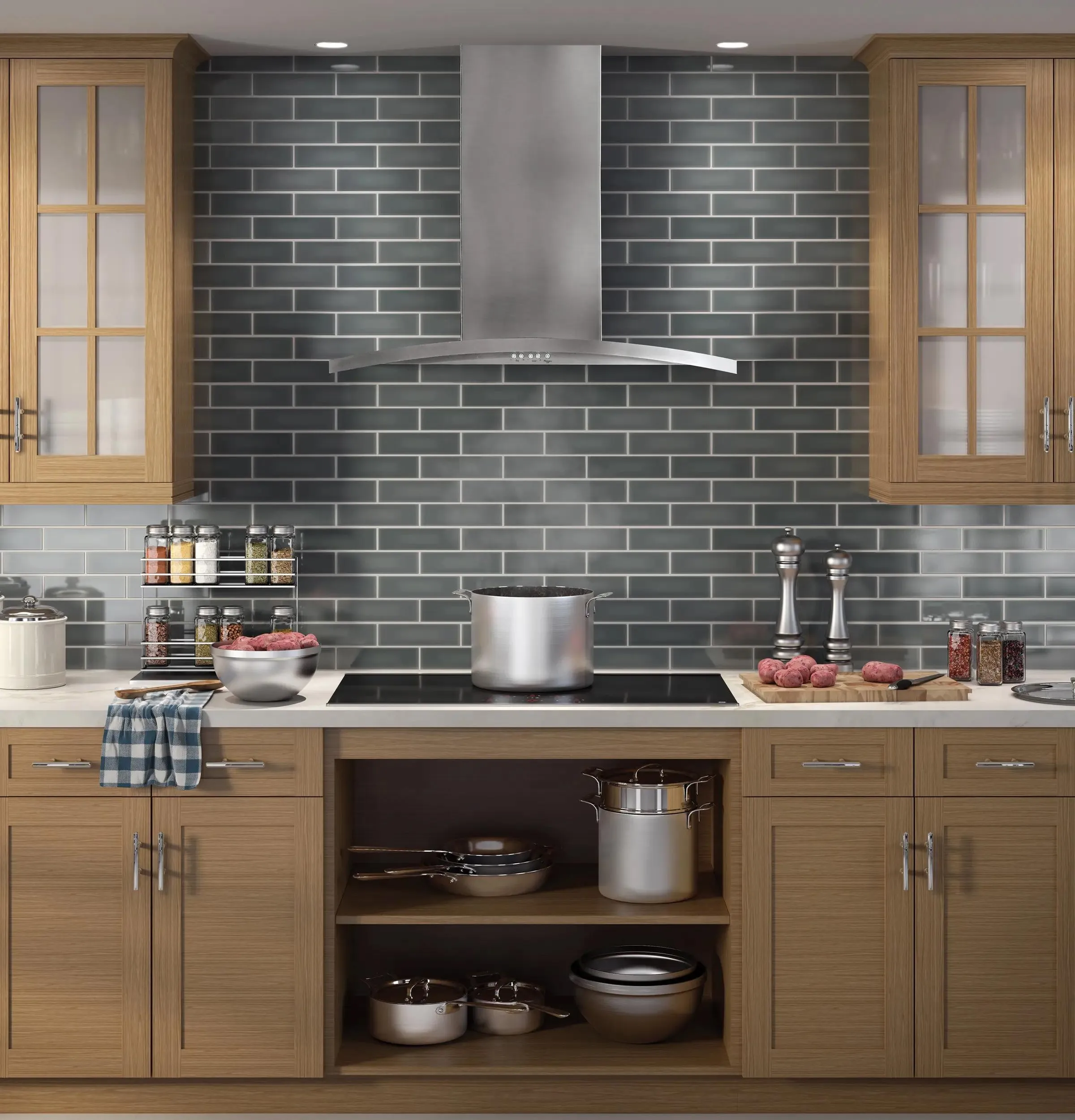 Cafe UVW7361SWSS 36" Wall-Mount Chimney Hood